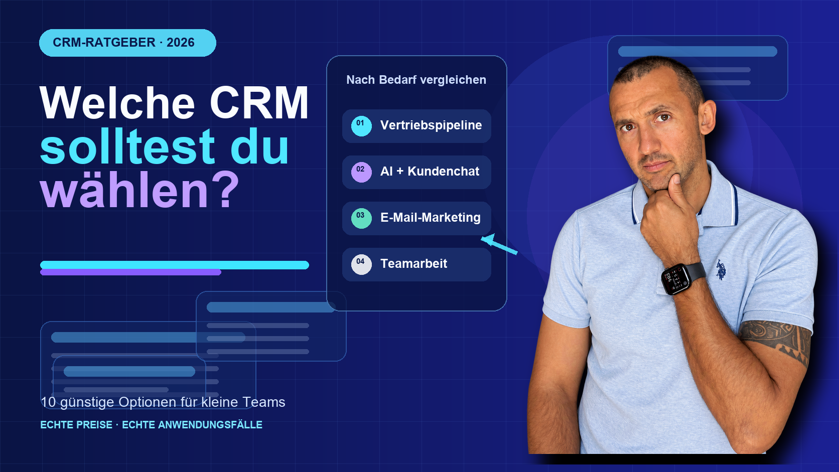 Die 10 besten günstigen CRM-Systeme für kleine Unternehmen: So wählen Sie das richtige