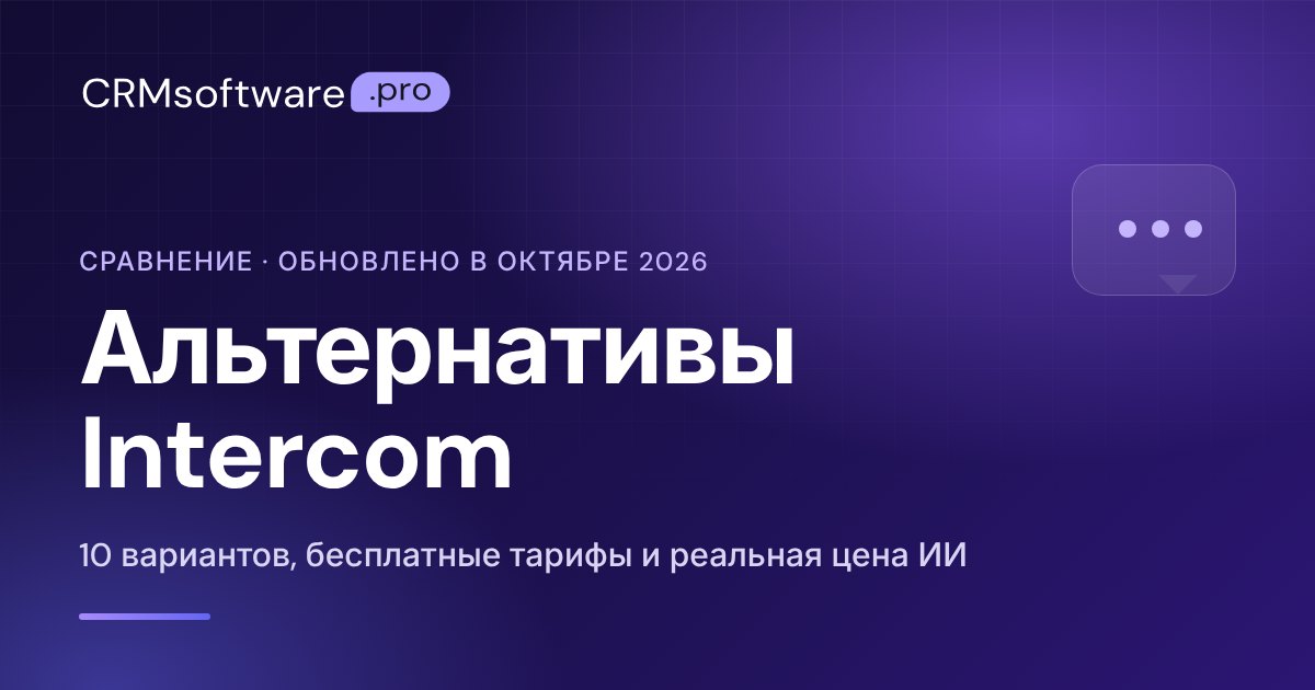 Альтернативы Intercom в 2026 году: сравнение 10 сервисов