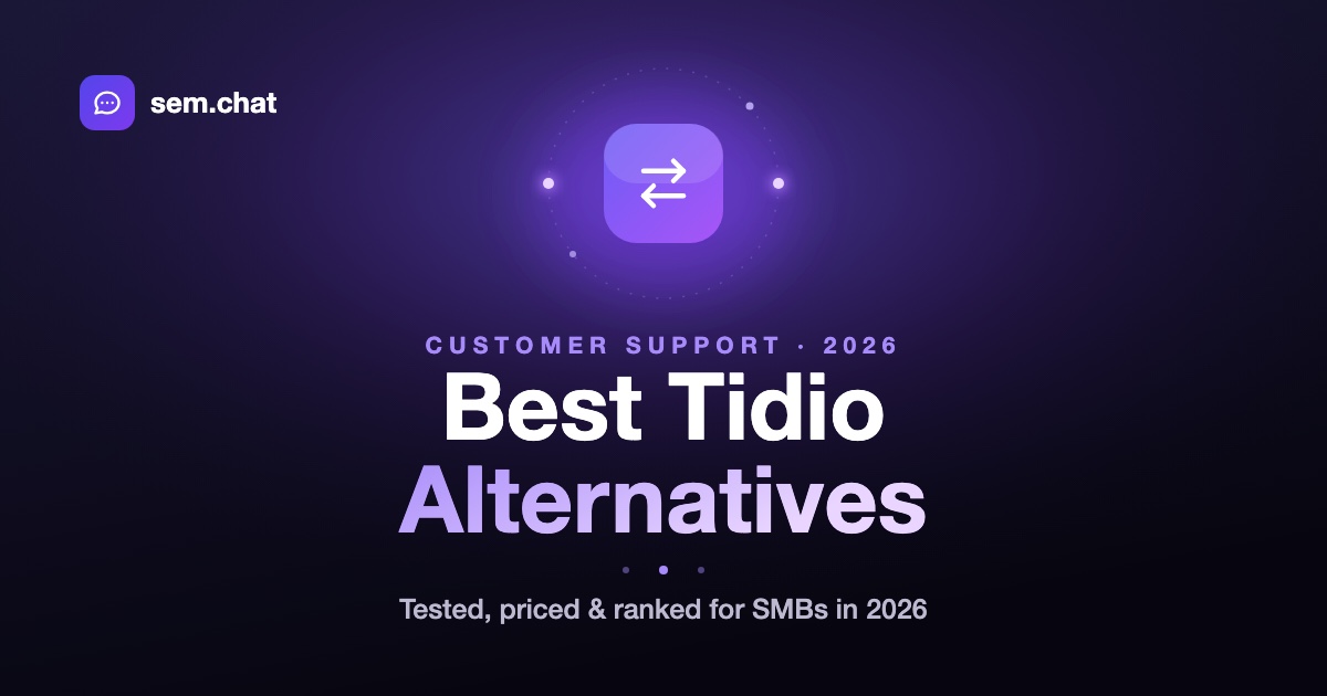 Best Tidio Alternatives in 2026 - We Tested 8