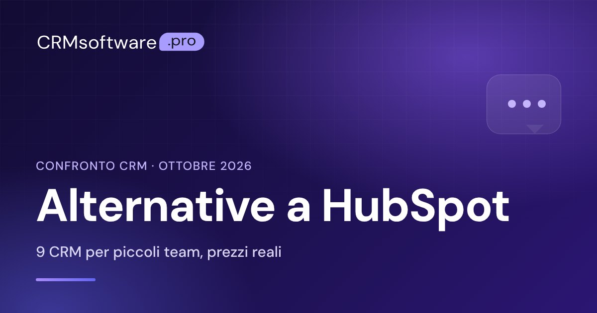 Alternative a HubSpot per piccole imprese: 9 CRM a confronto