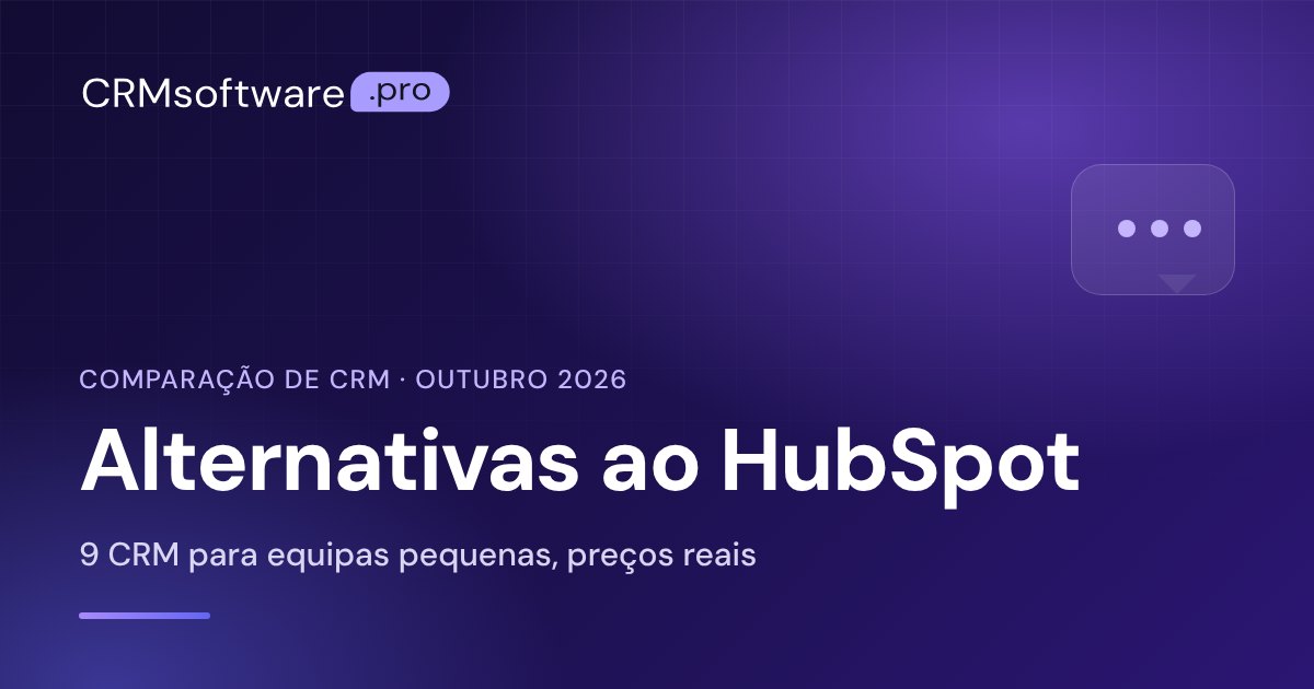 Alternativas ao HubSpot para pequenas empresas: 9 CRM comparados