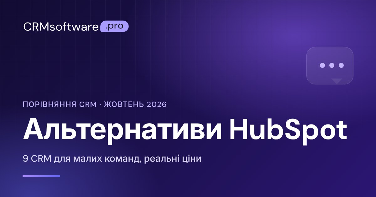 Альтернативи HubSpot для малого бізнесу: порівняння 9 CRM