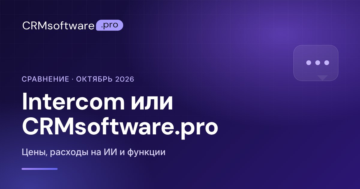 Intercom или CRMsoftware.pro: цены и функции в 2026 году